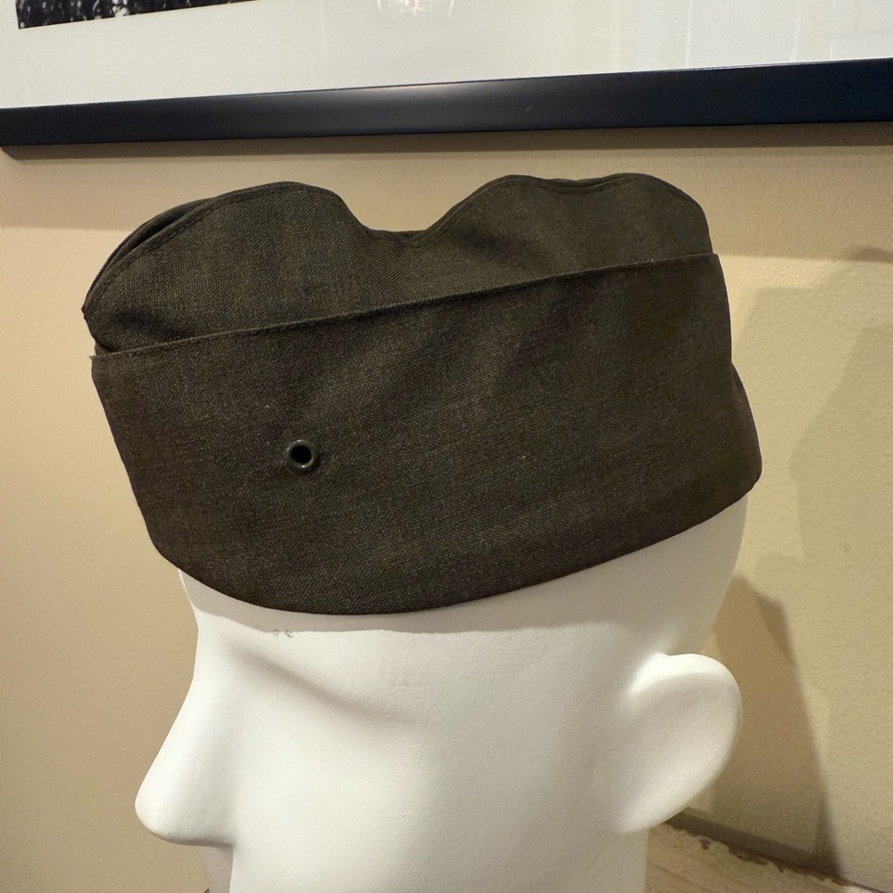 Vintage Garrison Cap USMC Military Green Cover Bernard Cap Co. Men's 7 1/8 USA